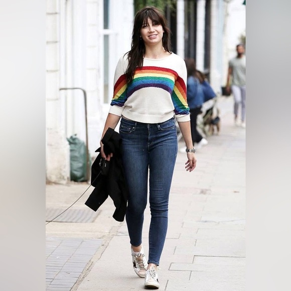 Marc Jacobs RARE Lurex Rainbow Intarsia Cotton Blend Celebrity Worn Sweater XS - Picture 13 of 16